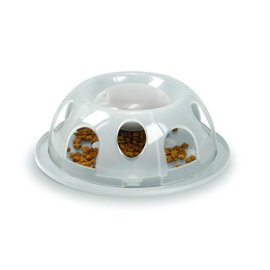 Smartcat Tiger Diner Interactive Slow Cat Bowl - Natural