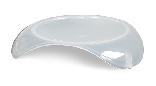 Smartcat Shallow Cat Food Dish - Transparent White Small