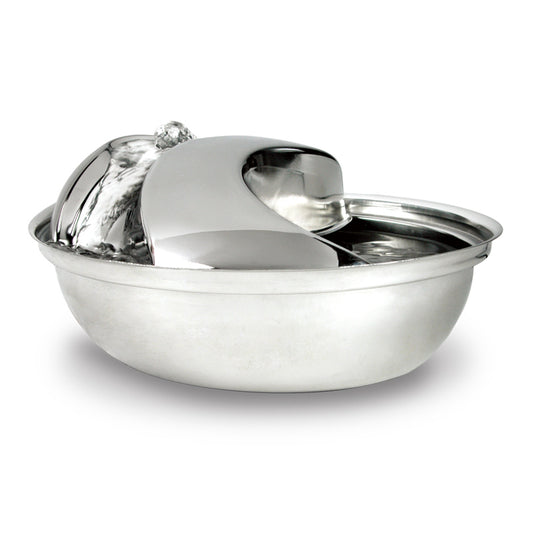 Pioneer Pet Rain Drop Stainless Steel Fountain 1.6 Litres