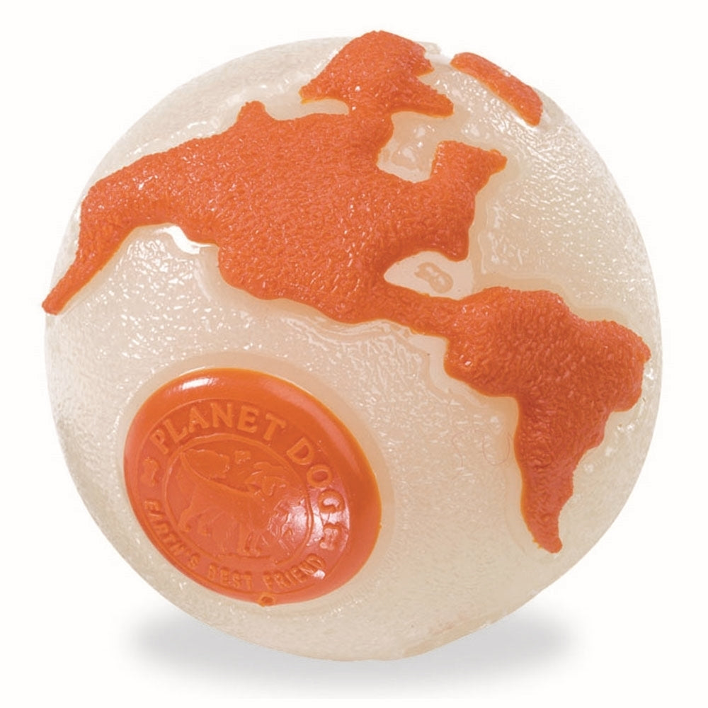 Orbee Ball Glo/Org Medium by Planet Dog