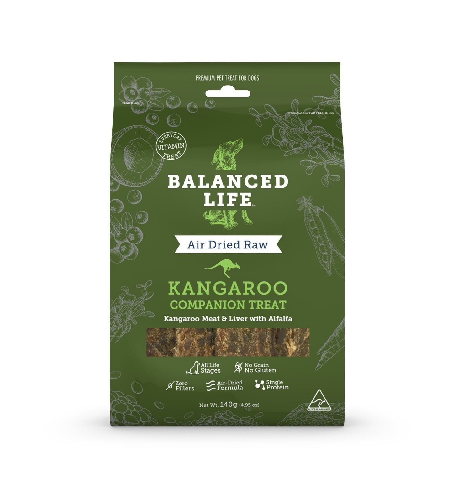 Balanced Life Companion Treat Kangaroo Dog 140G