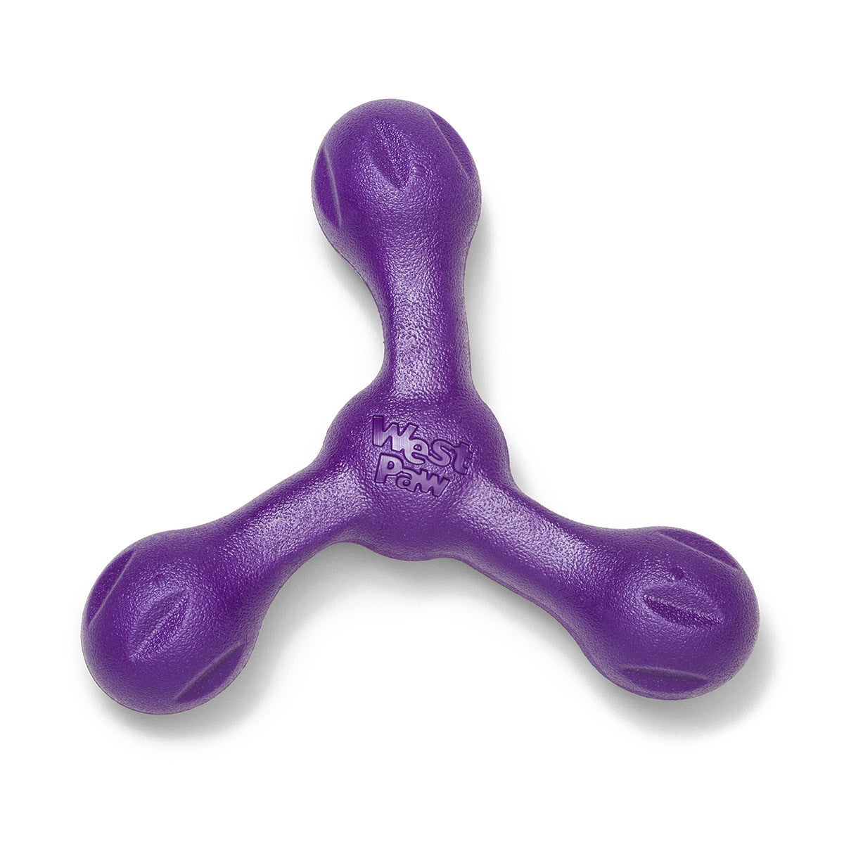 West Paw Skamp Flyer-Inspired Fetch Dog Toy - Purple Eggplant