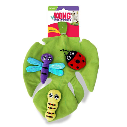 2 x KONG Pull-A-Partz Bugz Interactive Plush Catnip Cat Toy