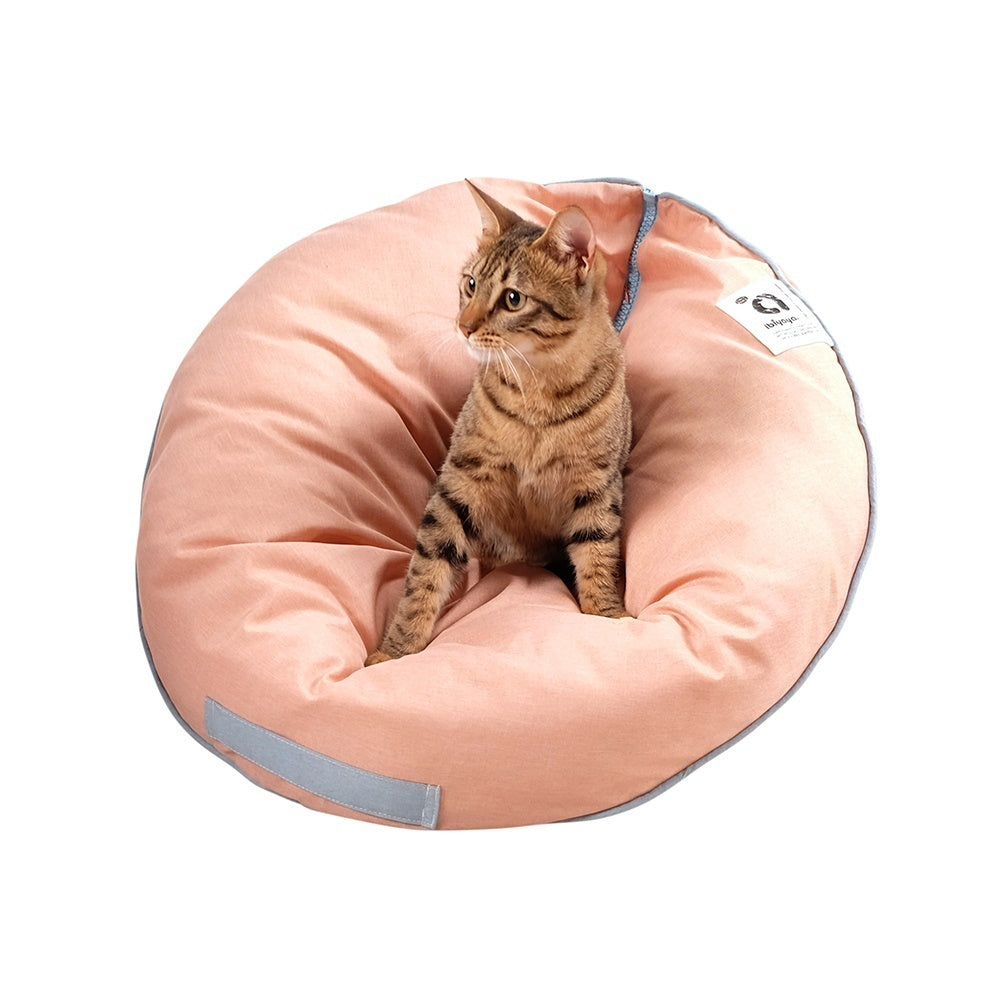 Ibiyaya Snuggler Super Comfortable Nook Pet Bed - Dusty Blue