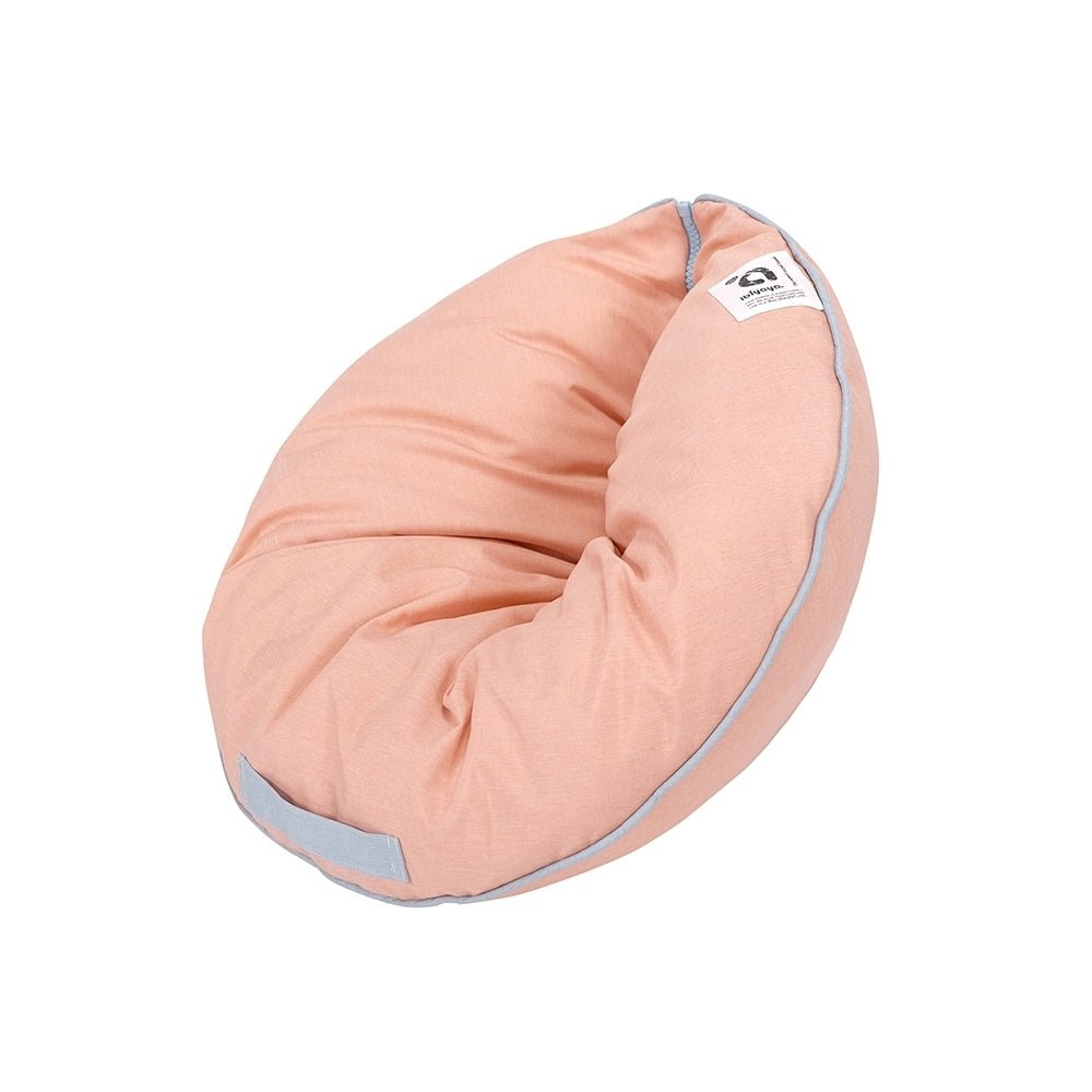 Ibiyaya Snuggler Super Comfortable Nook Pet Bed - Playful Peach