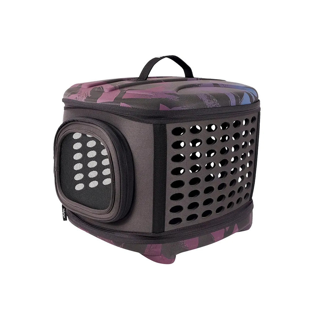 Ibiyaya Collapsible Travelling Pet Carrier for Cats & Dogs - Stardust