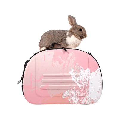 Ibiyaya Collapsible Travelling Pet Carrier for Cats & Dogs - Pink Sunset