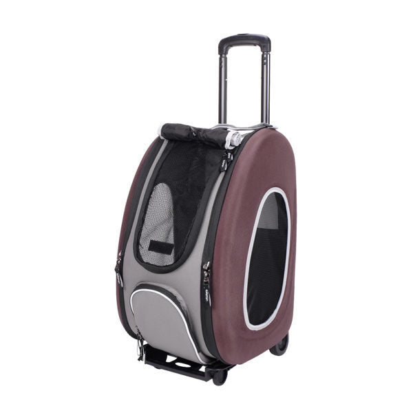 Eva Pet Carrier/Wheeled Carrier - Chocolate by Ibiyaya