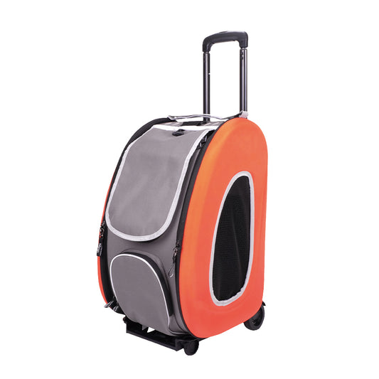 Eva Pet Carrier/Wheeled Carrier - Tangerine by Ibiyaya