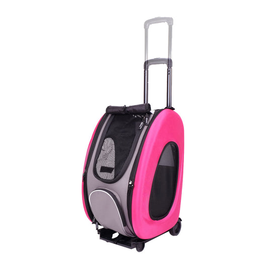 Eva Pet Carrier/Wheeled Carrier - Hot Pink by Ibiyaya