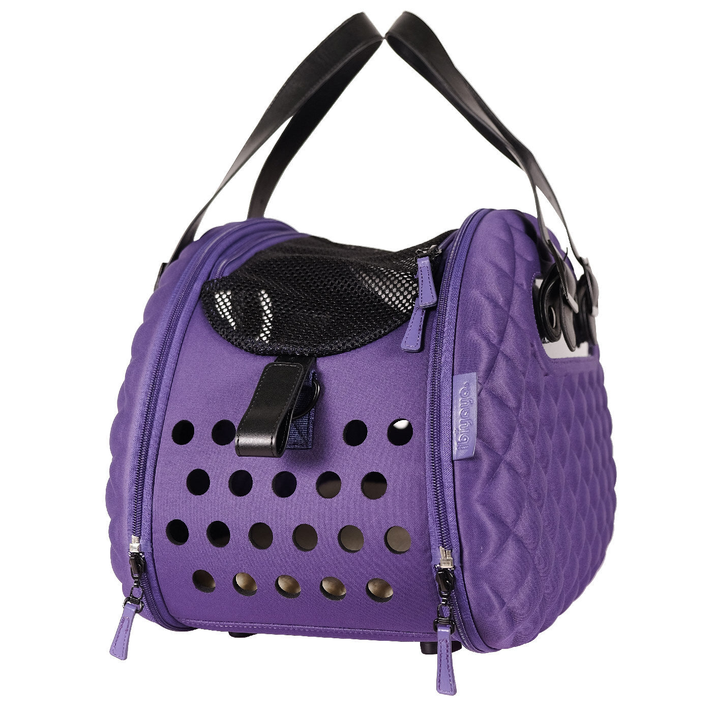 Diamond Deluxe Pet Carrier - Purple by Ibiyaya