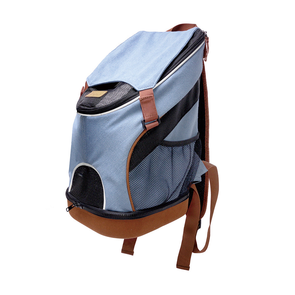 Denim Fun Lightweight Pet Backpack by Ibiyaya - New & Improved