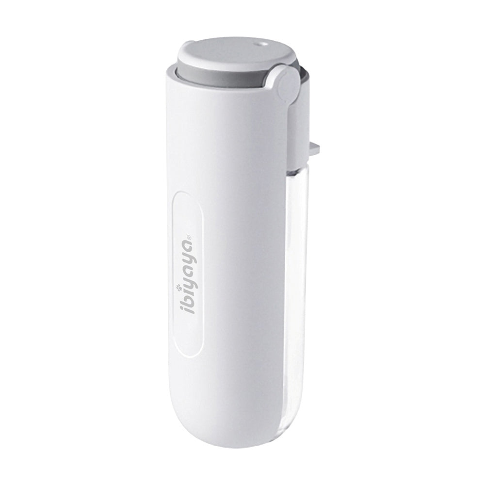 Ibiyaya PupOasis Fold & Go Dog Water Bottle - White 