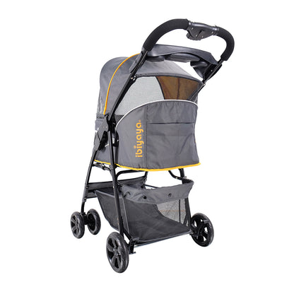 Ibiyaya Cloud 9 Pet Stroller for Cats & Dogs up to 20kg - Mustard Yellow