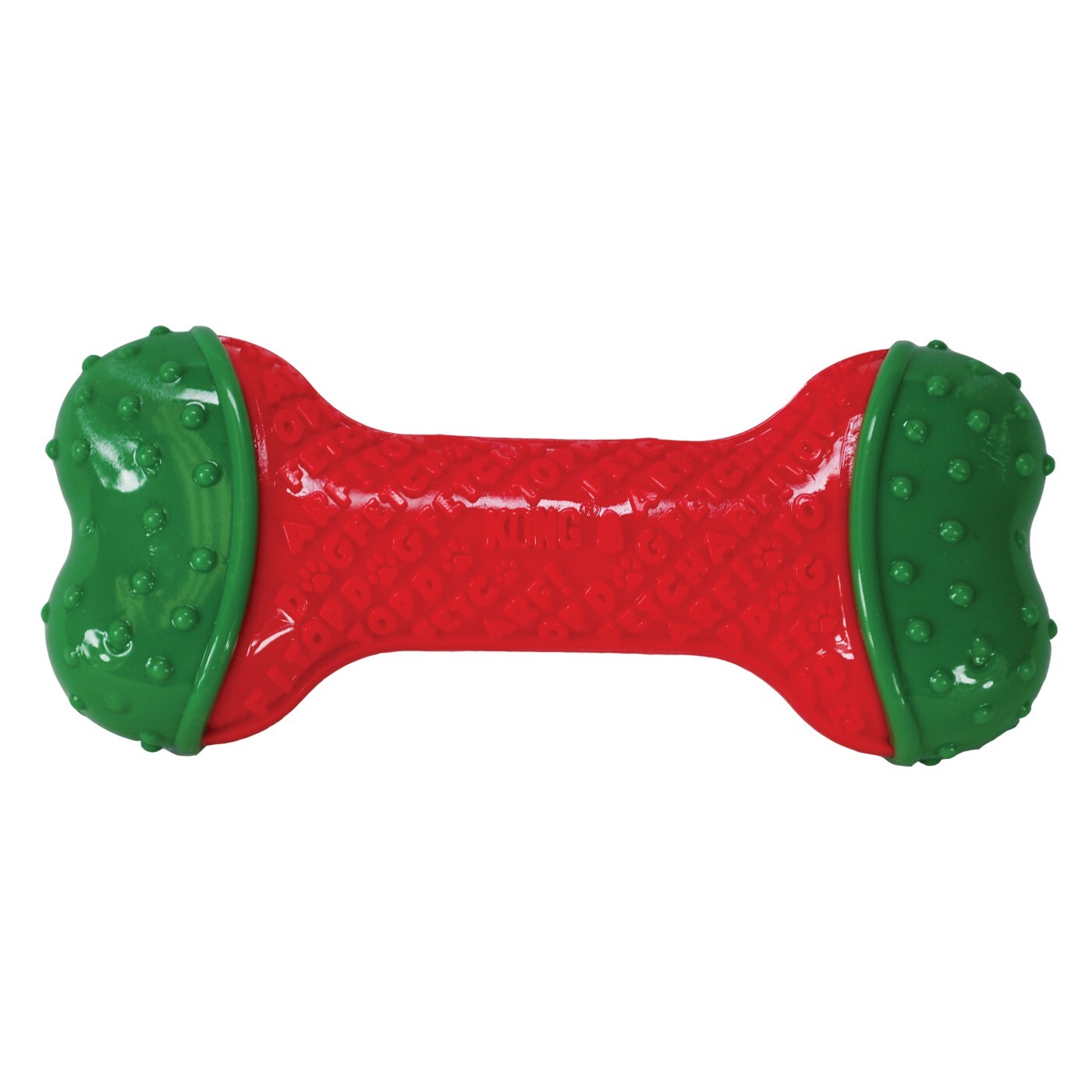 KONG Christmas Holiday CoreStrength Bone Dog Toy M/L