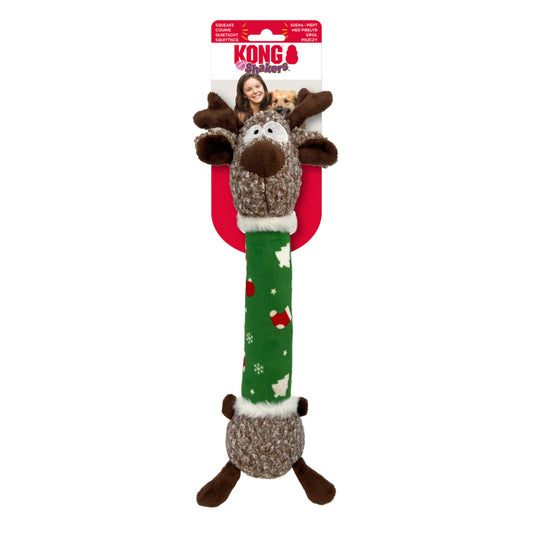 3 x KONG Christmas Holiday Shakers Luvs Reindeer Md