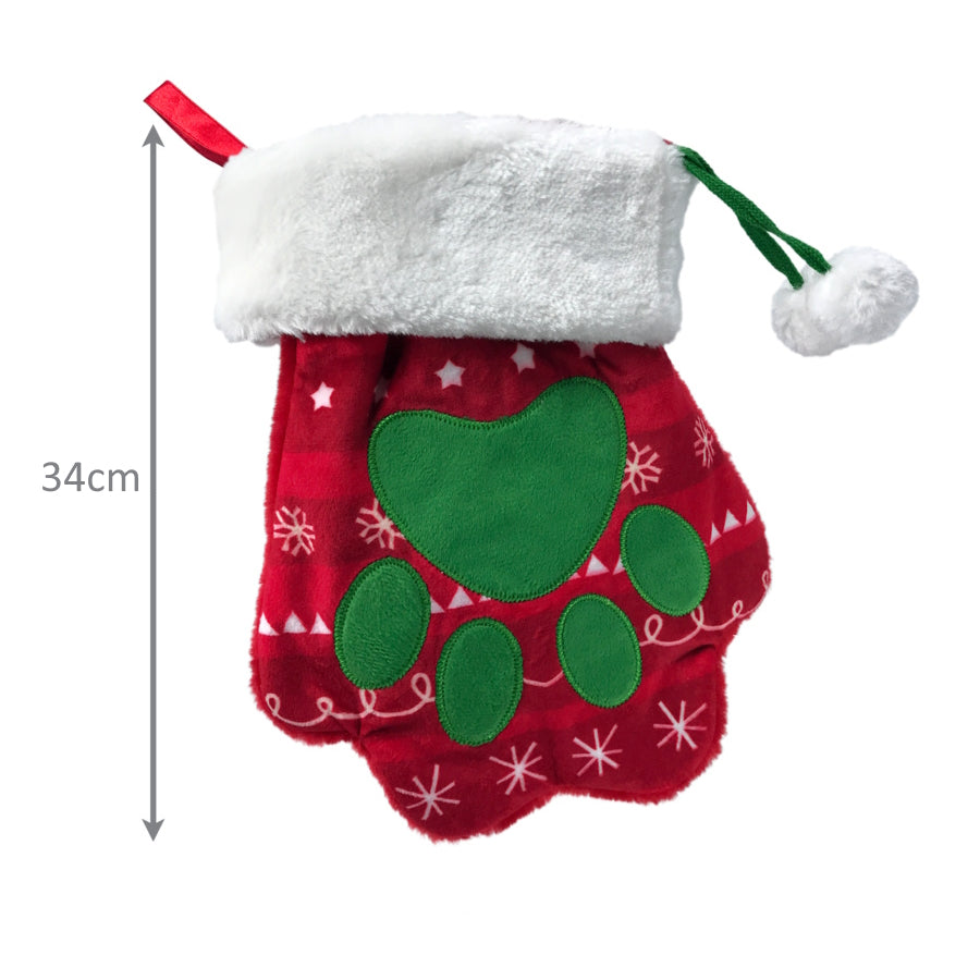 4 x KONG Christmas Holiday Stocking Paw