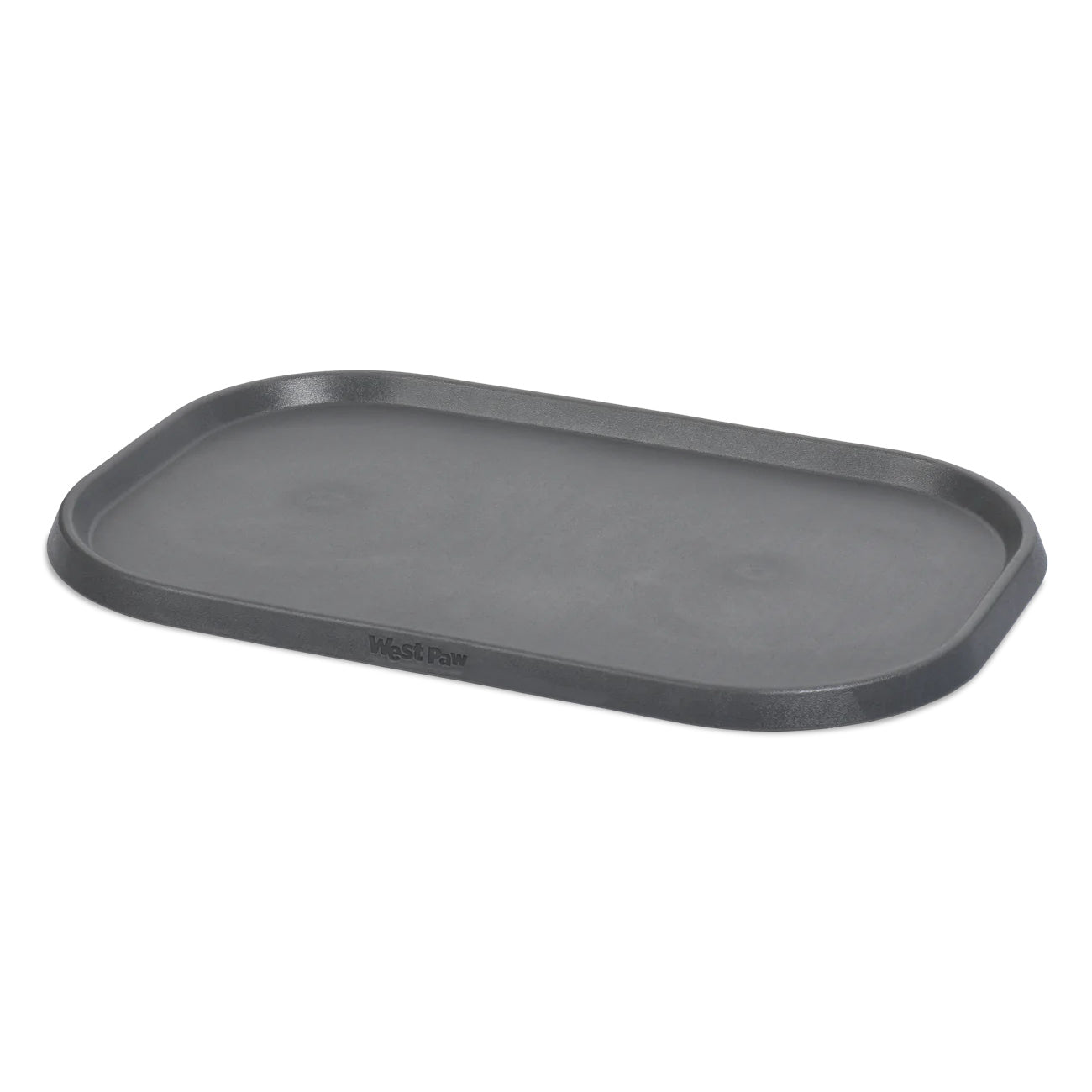 West Paw Seaflex Eco-Friendly No-Slip Dog Feeding Mat - Sea Fog Grey