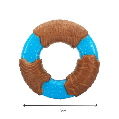 KONG CoreStrength Bamboo Ring Dog Chew Toy x 3