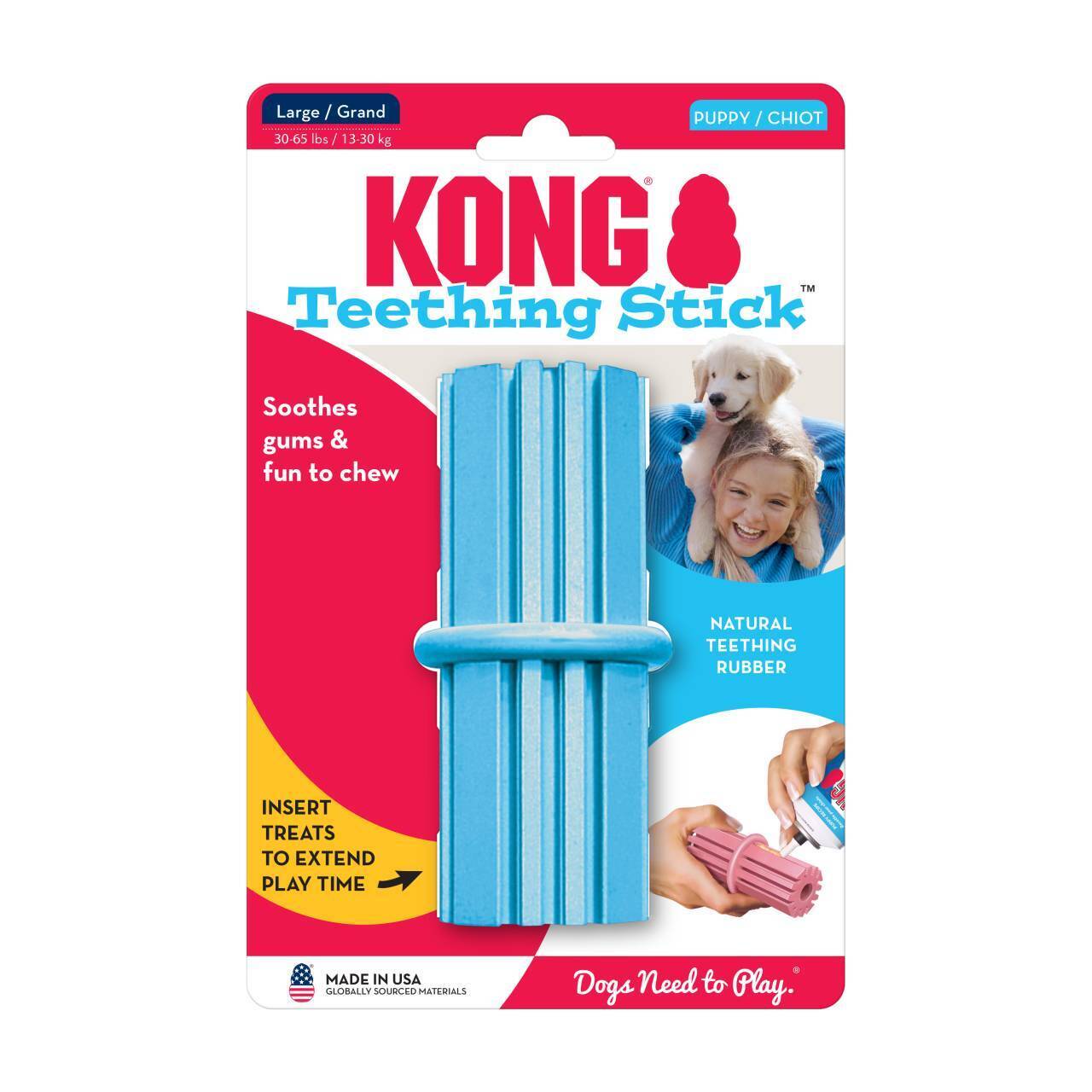 4 x KONG Puppy Teething Stick Medium