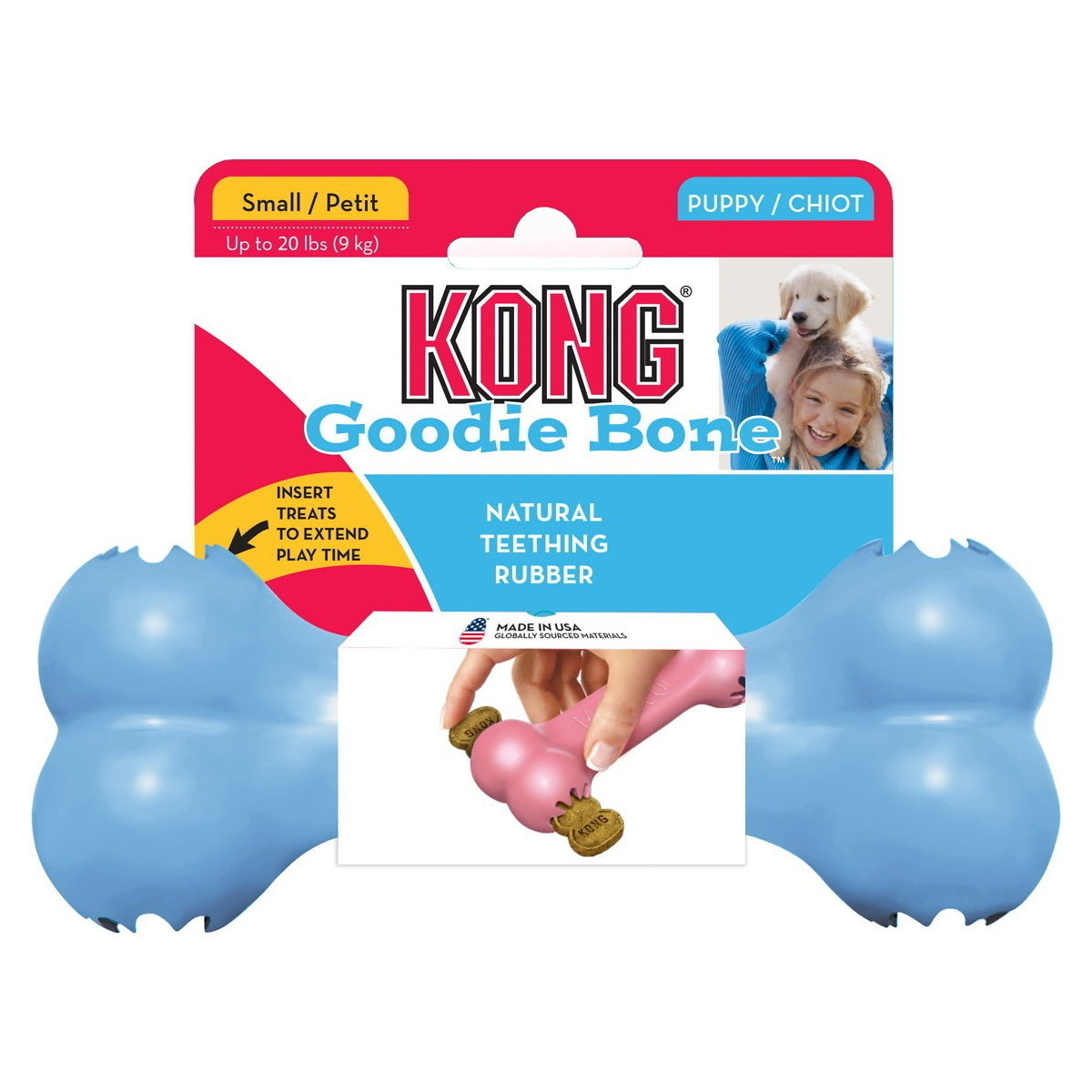 4 x KONG Puppy Goodie Bone Small