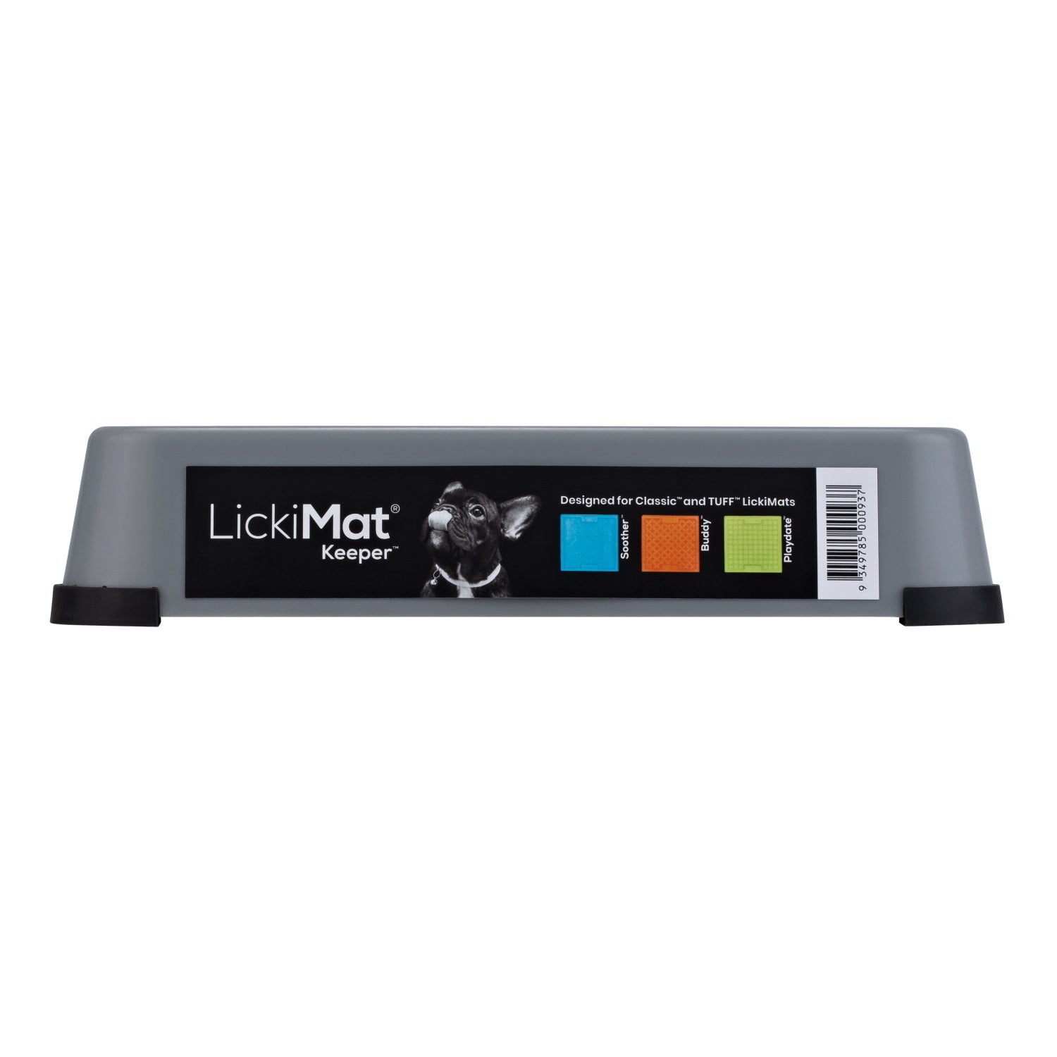 The Keeper Lickmat Pad Holder for Standard Size Lickimats - Grey