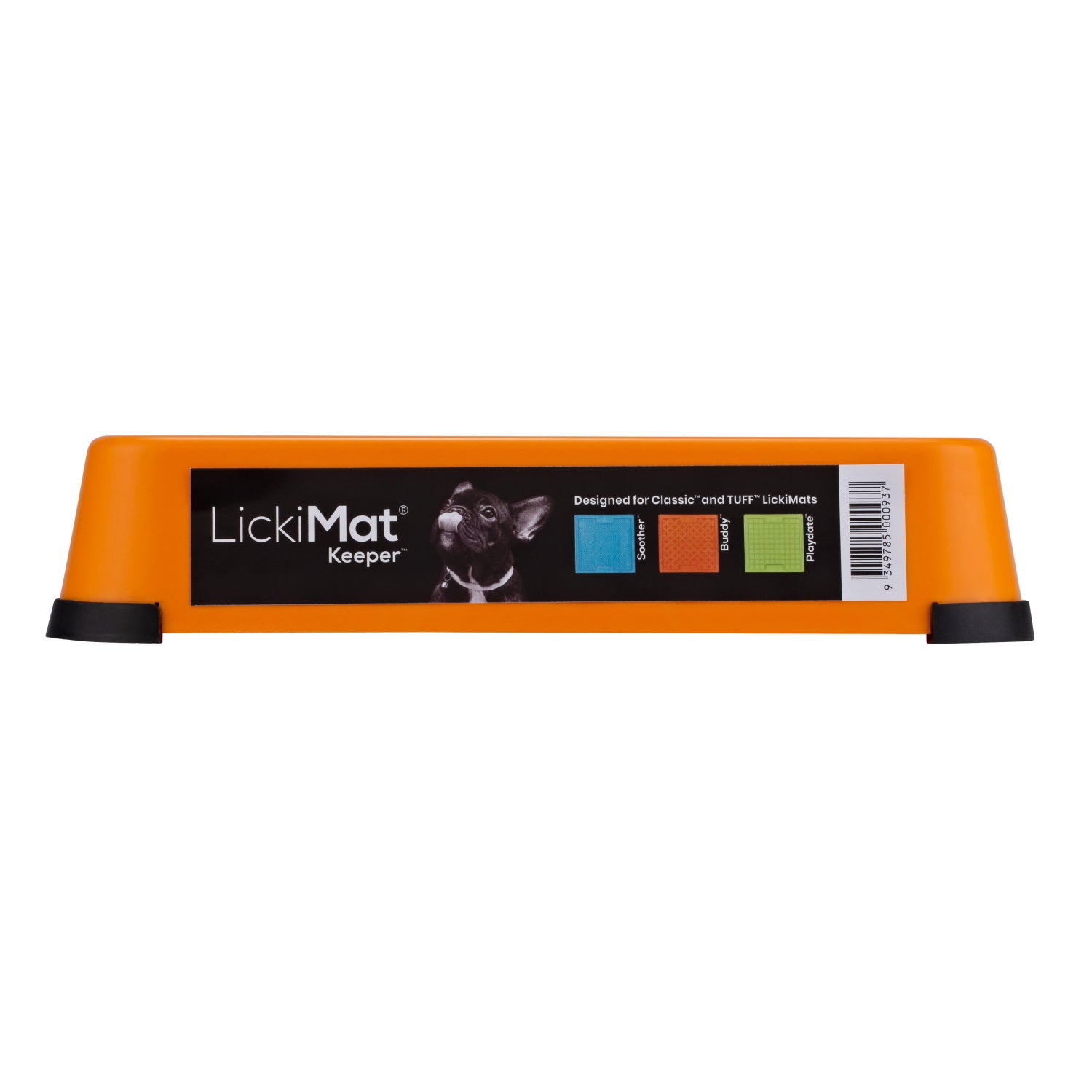 The Keeper Lickmat Pad Holder for Standard Size Lickimats - Orange