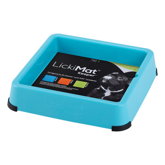 The Keeper Lickmat Pad Holder for Standard Size Lickimats - Turquoise