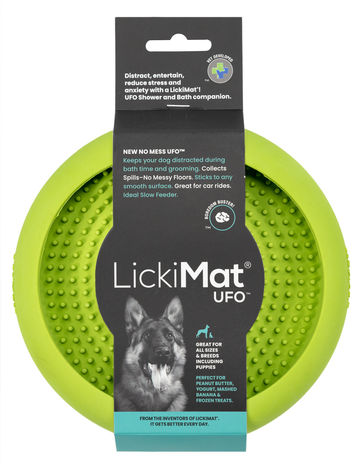 Lickimat UFO Slow Food Anti-Anxiety Licking Dog Bowl - Orange