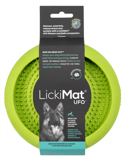 Lickimat UFO Slow Food Anti-Anxiety Licking Dog Bowl - Orange