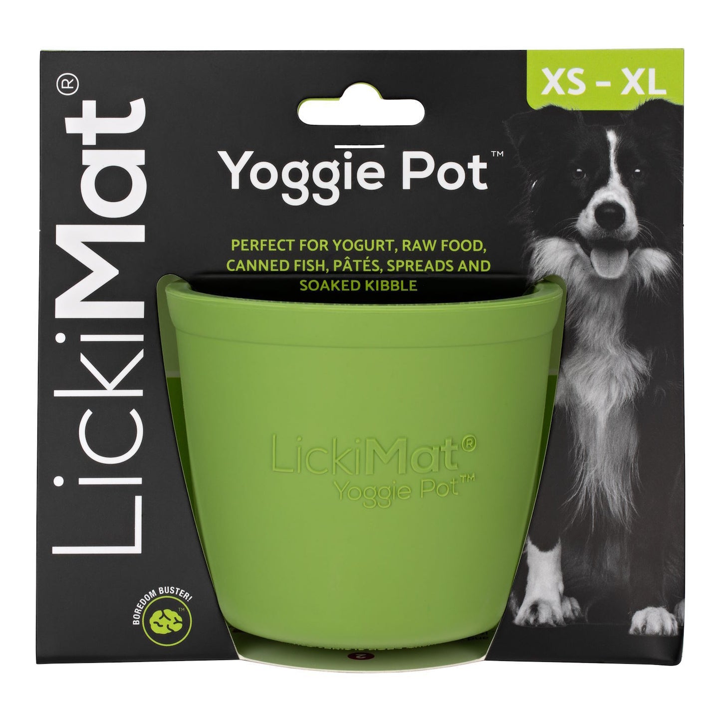 Lickimat Yoggie Pot Green