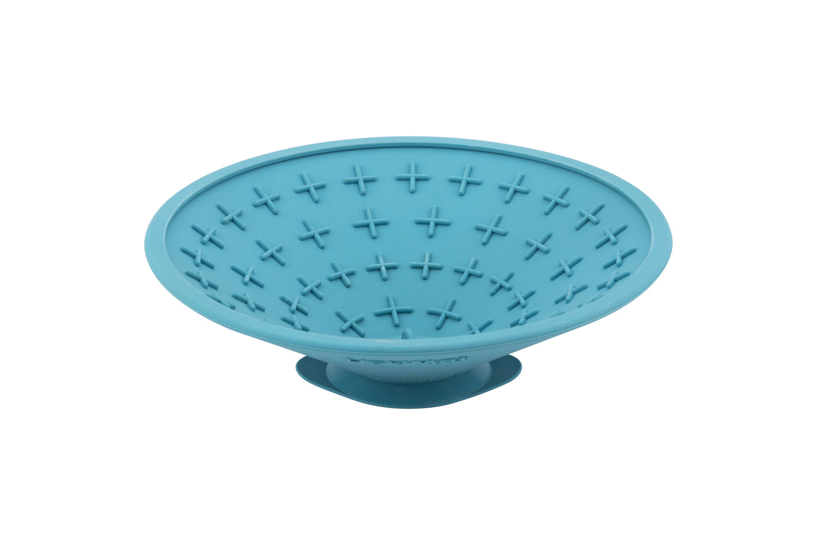 LickiMat Splash Wall & Floor Suction Slow Feeder Dog Bowl - Blue