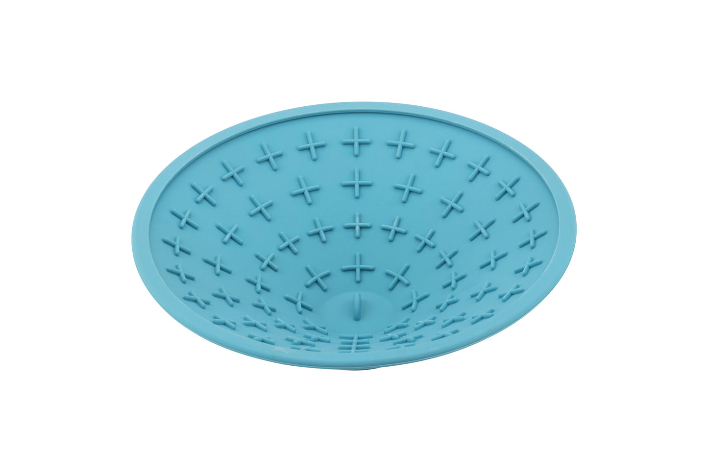 LickiMat Splash Wall & Floor Suction Slow Feeder Dog Bowl - Blue