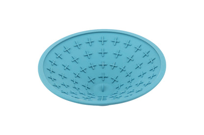 LickiMat Splash Wall & Floor Suction Slow Feeder Dog Bowl - Blue