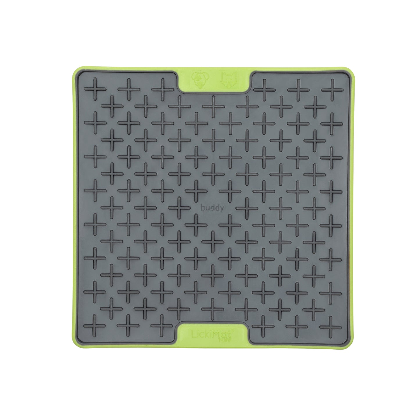 LickiMat Buddy Tuff Slow Food Bowl Anti Anxiety Licking Mat for Dogs - Green