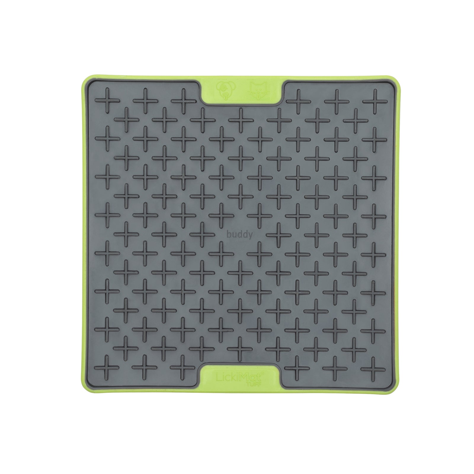 LickiMat Buddy Tuff Slow Food Bowl Anti Anxiety Licking Mat for Dogs - Green