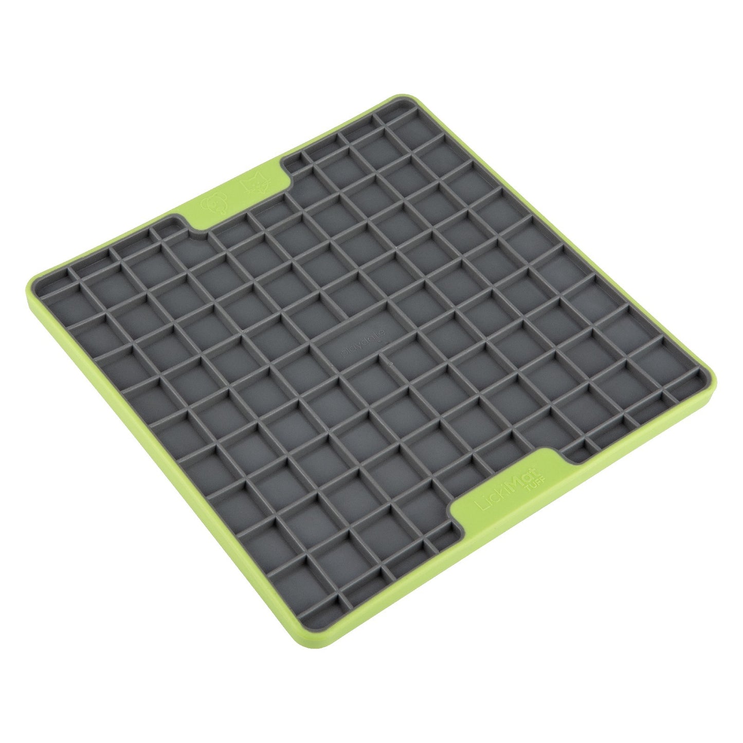 LickiMat Playdate Tuff Slow Food Bowl Anti-Anxiety Mat for Dogs - Green