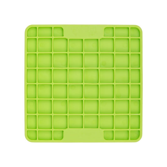 Lickimat Mini Playdate Slow Food Bowl Anti-Anxiety Mat for Dogs - Green