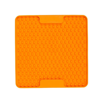 Lickimat Mini Soother Slow Food Bowl Anti-Anxiety Mat for Dogs - Orange