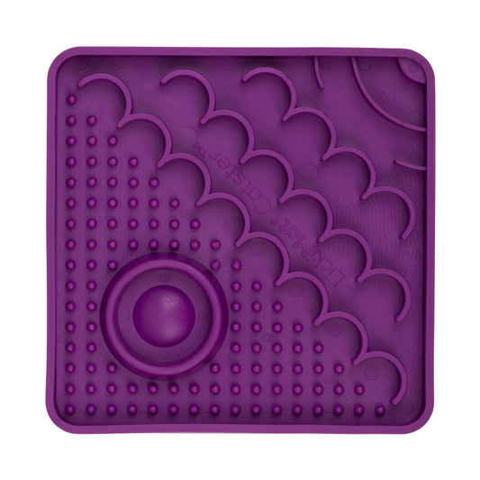 Lickimat Catster Slow Food Bowl Anti-Anxiety Mat for Cats - Purple