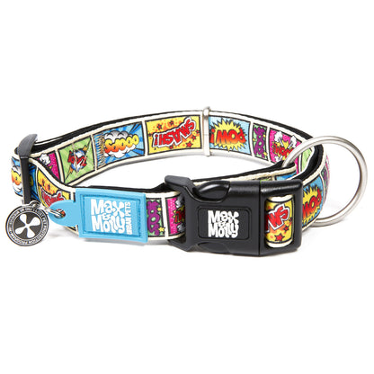 Max & Molly Smart ID Dog Collar - Comic - Small