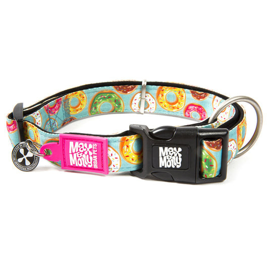 Max & Molly Smart ID Dog Collar - Donuts - Medium