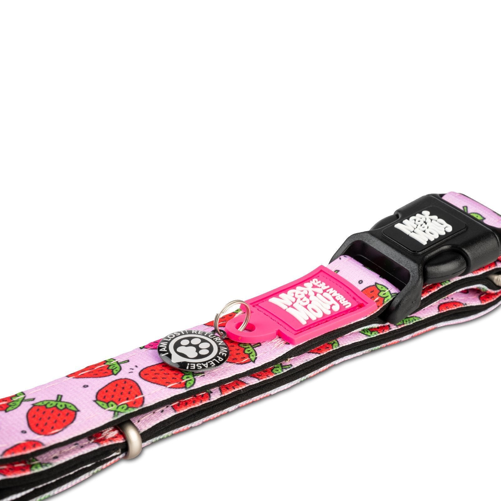 Max & Molly Smart ID Dog Collar - Strawberries - Large