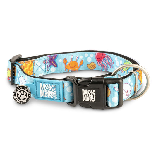 Max & Molly Smart ID Dog Collar - Blue Ocean - X-Small