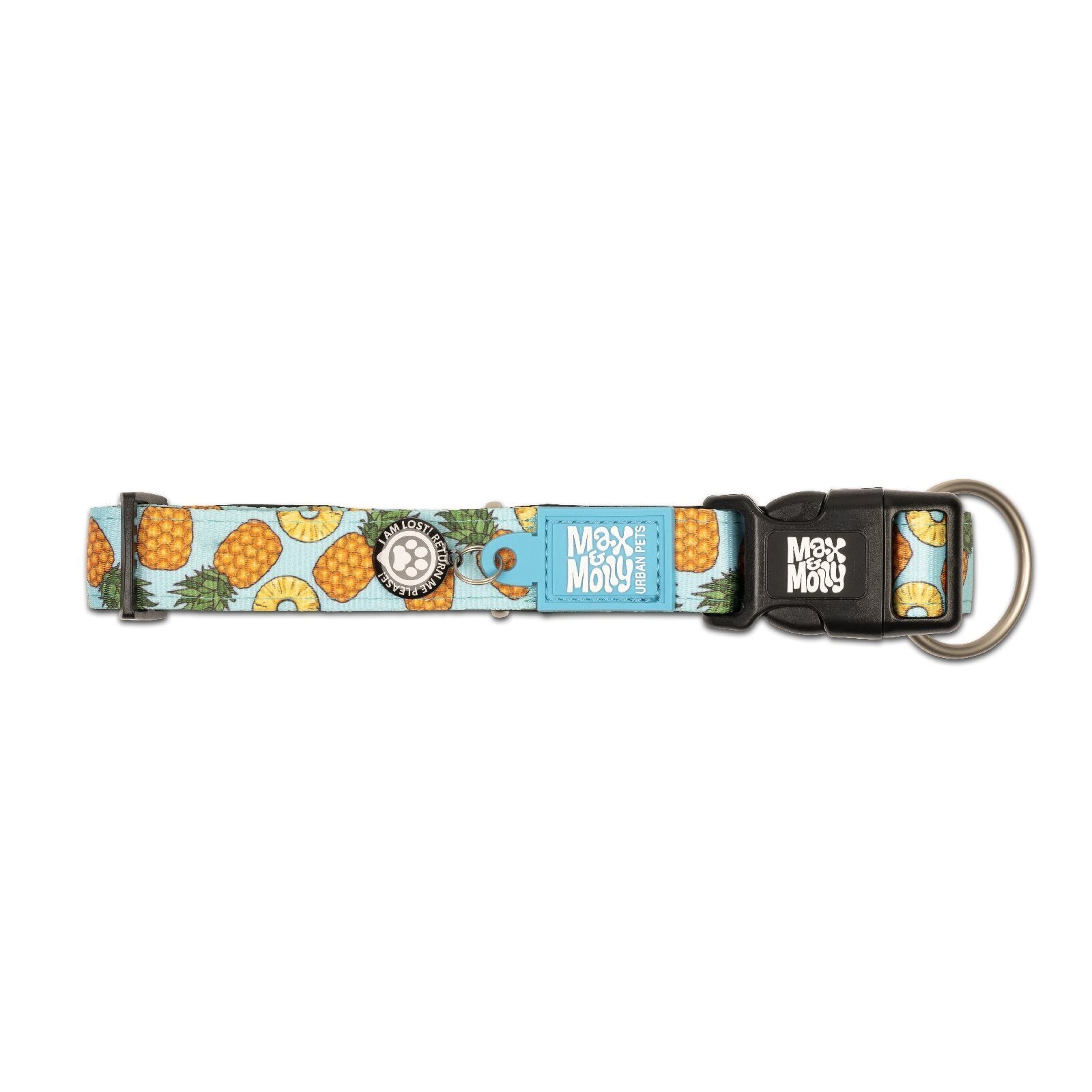 Max & Molly Smart ID Dog Collar - Sweet Pineapple - Medium