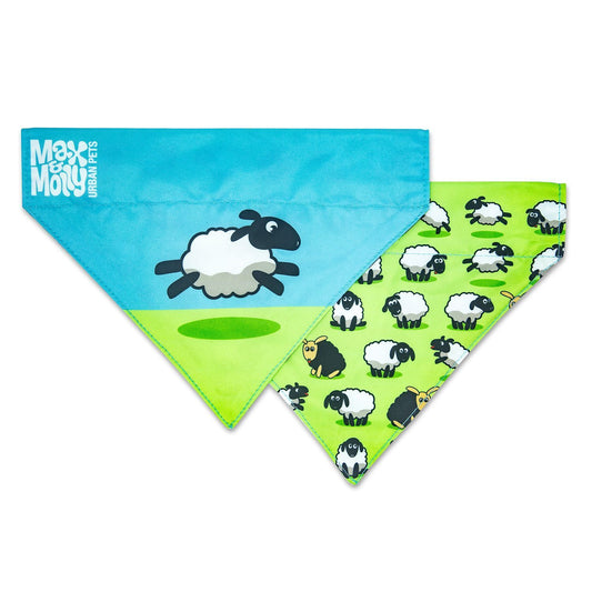 Max & Molly Bandana for Cats & Dogs - Black Sheep - Large