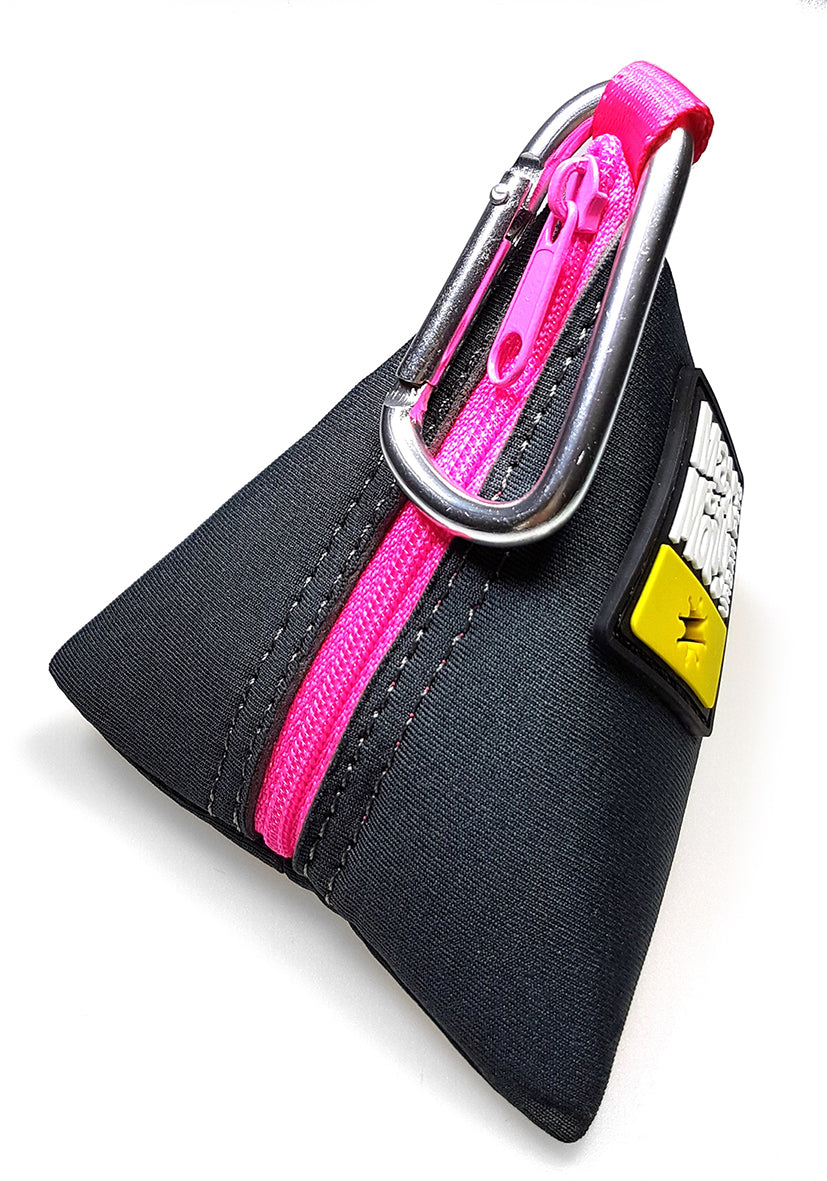 Max & Molly Neoprene Poop Bag Holder Triangle - Pink