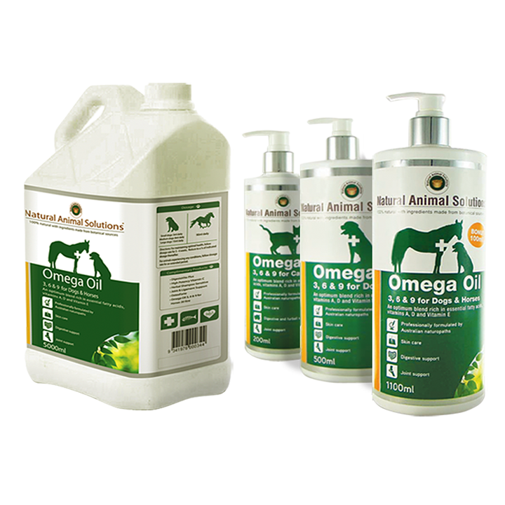 Omega 3,6 & 9 For Dogs/Horses 1000mL by Natural Animal Solutions