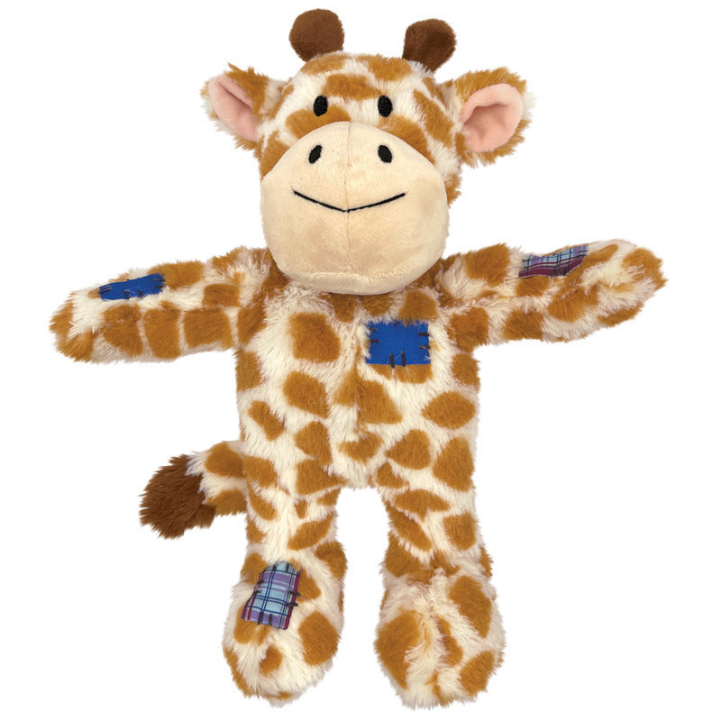 3 x KONG Wild Knots Giraffe Tug & Snuggle Plush Dog Toy - Small/Medium