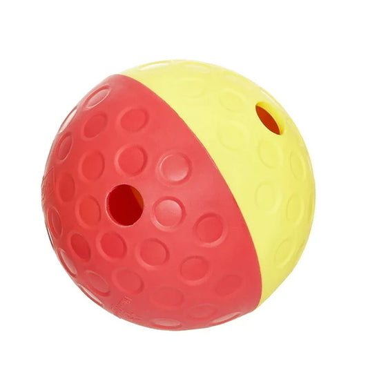 Nina Ottosson Treat Tumble Ball for Cats & Dogs - Large (Red/Yellow)